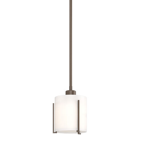 Exos 1 Light 6 inch Bronze Mini Pendant Ceiling Light, Small