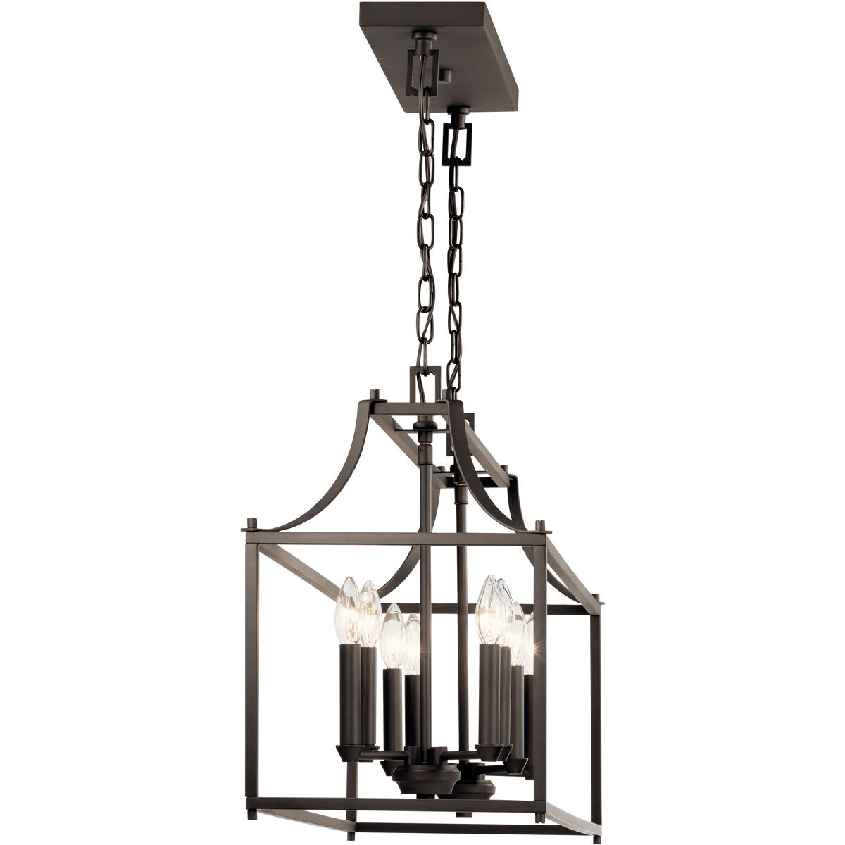 Morrigan 8 Light 12.5 inch Olde Bronze Chandelier Linear Ceiling Light, Single