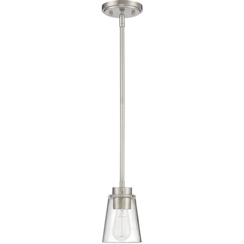 Calhoun 1 Light 5 inch Satin Nickel Mini-Pendant Ceiling Light, Essentials