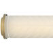 Lisa McDennon Devon LED 25.75 inch Lacquered Brass Bath Light Wall Light in Etched Opal, 40W, 2900K, Linear, Sconce