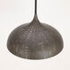 Fleur 1 Light 20 inch Black and Gold Single Pendant Ceiling Light