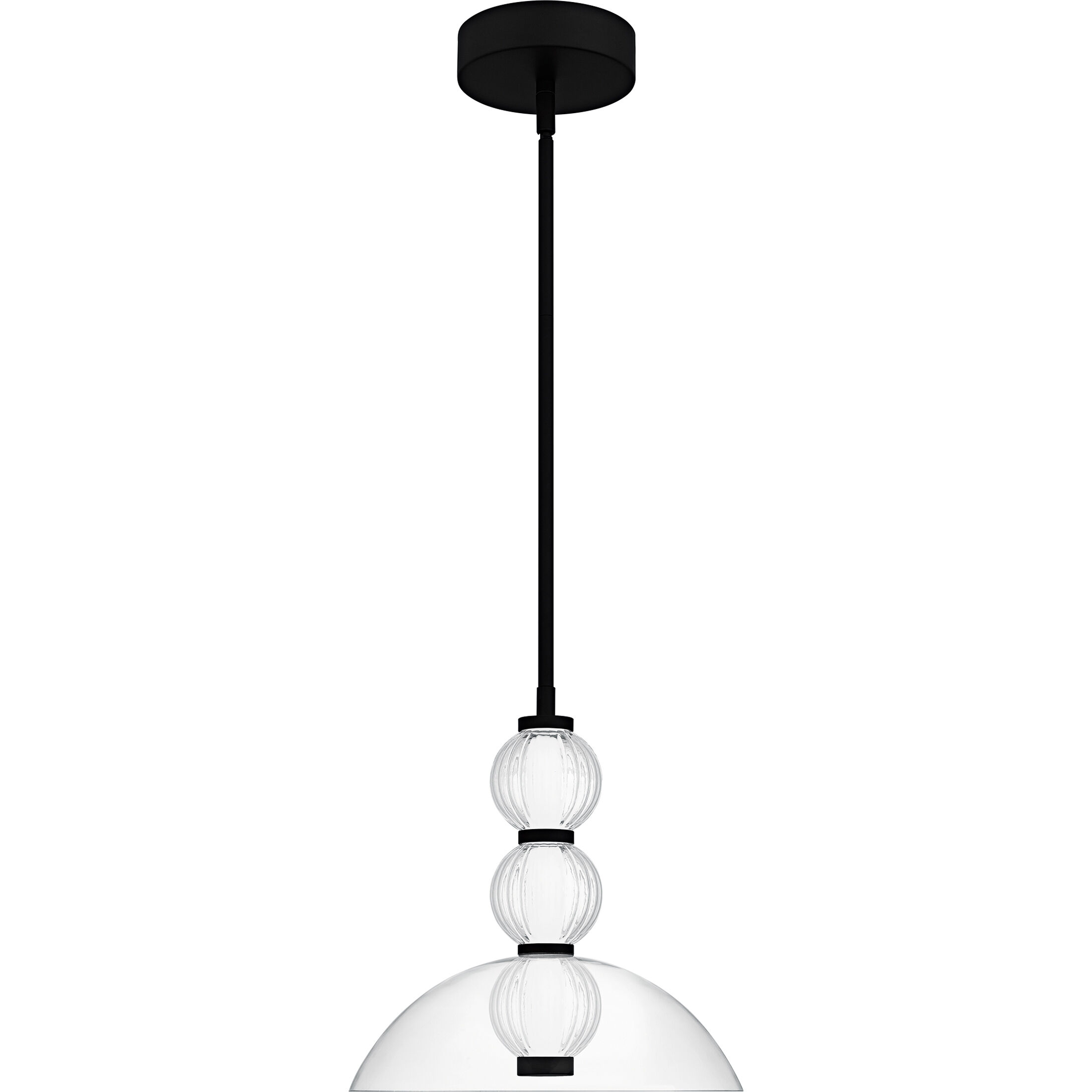 Elway LED 12 inch Matte Black Pendant Ceiling Light