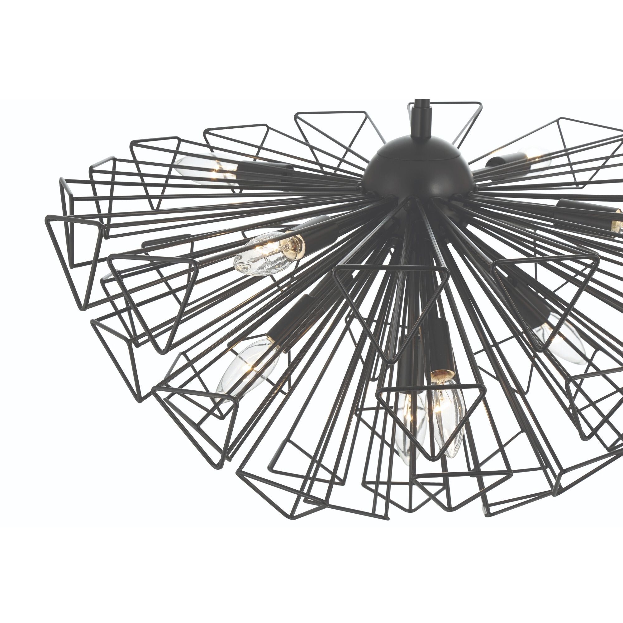 Dendelio 9 Light 22.5 inch Black Chandelier Ceiling Light