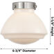Caden 1 Light 7 inch Satin Nickel Sconce Wall Light in Seedy Glass