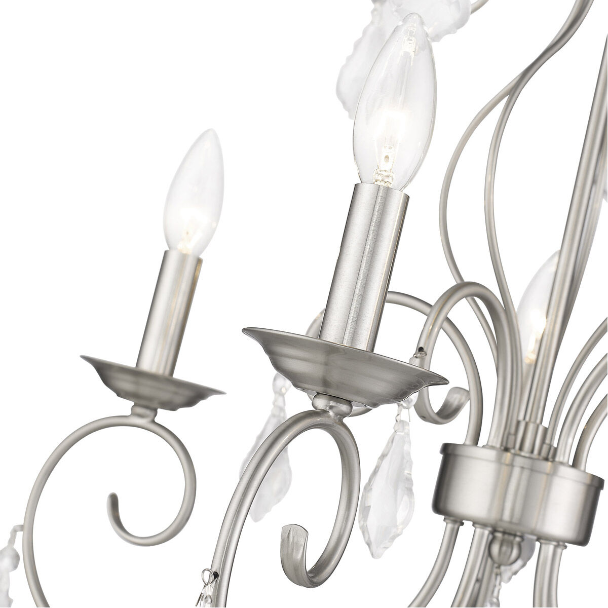 Donatella 5 Light 22 inch Brushed Nickel Chandelier Ceiling Light