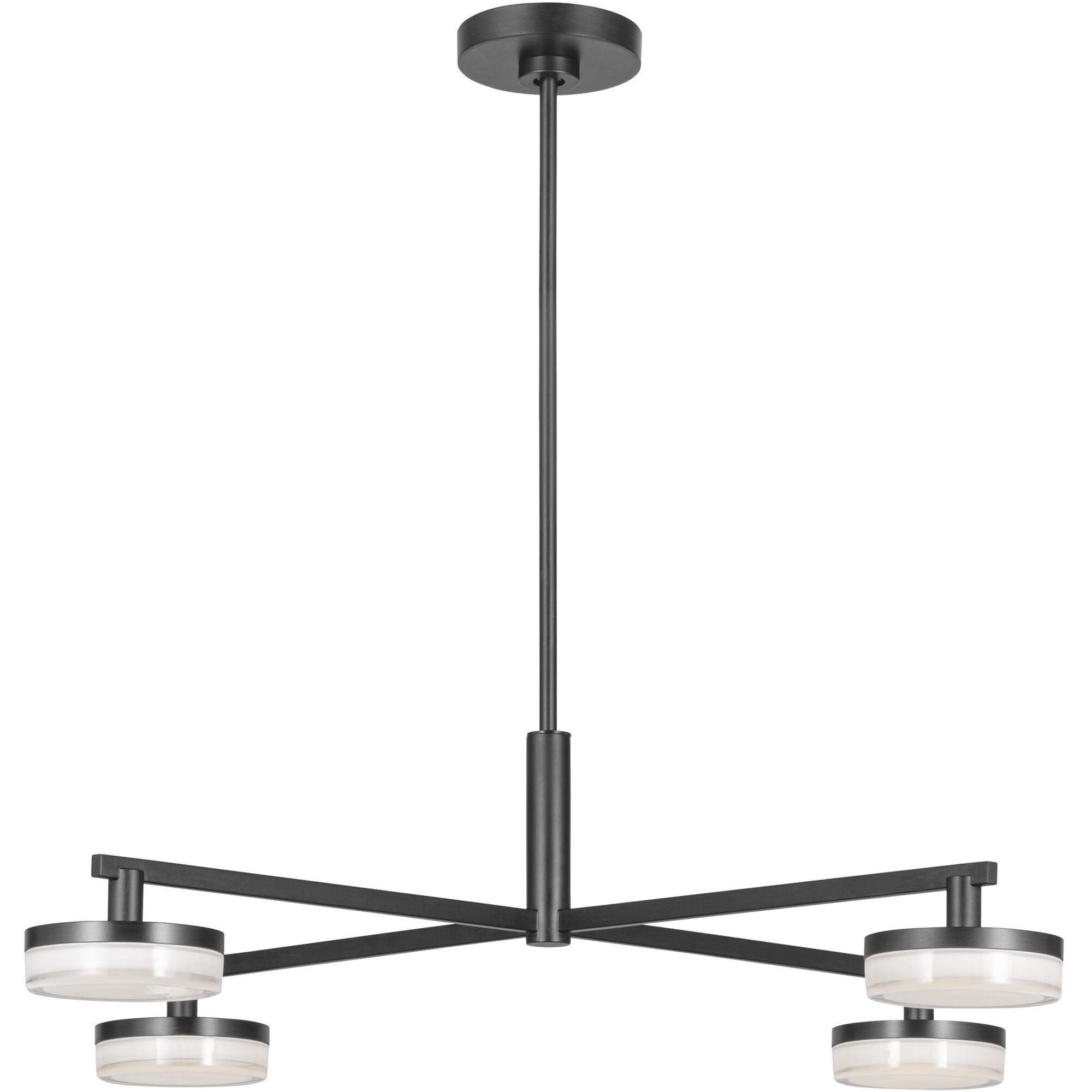 Sean Lavin Khan LED 44.88 inch Aged Iron Chandelier Ceiling Light