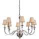 Gallery Deran 8 Light 34 inch Polished Nickel Chandelier Ceiling Light, Gallery Collection