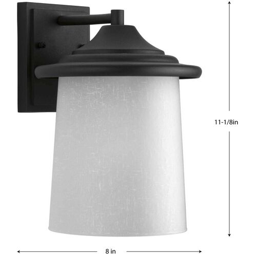 Essential Outdoor Wall Lantern in Black, Medium