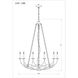 Arabella 10 Light 33 inch Matte Black Chandelier Ceiling Light