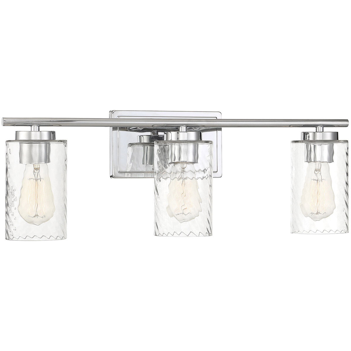 Transitional 3 Light 24 inch Chrome Bathroom Vanity Light Wall Light