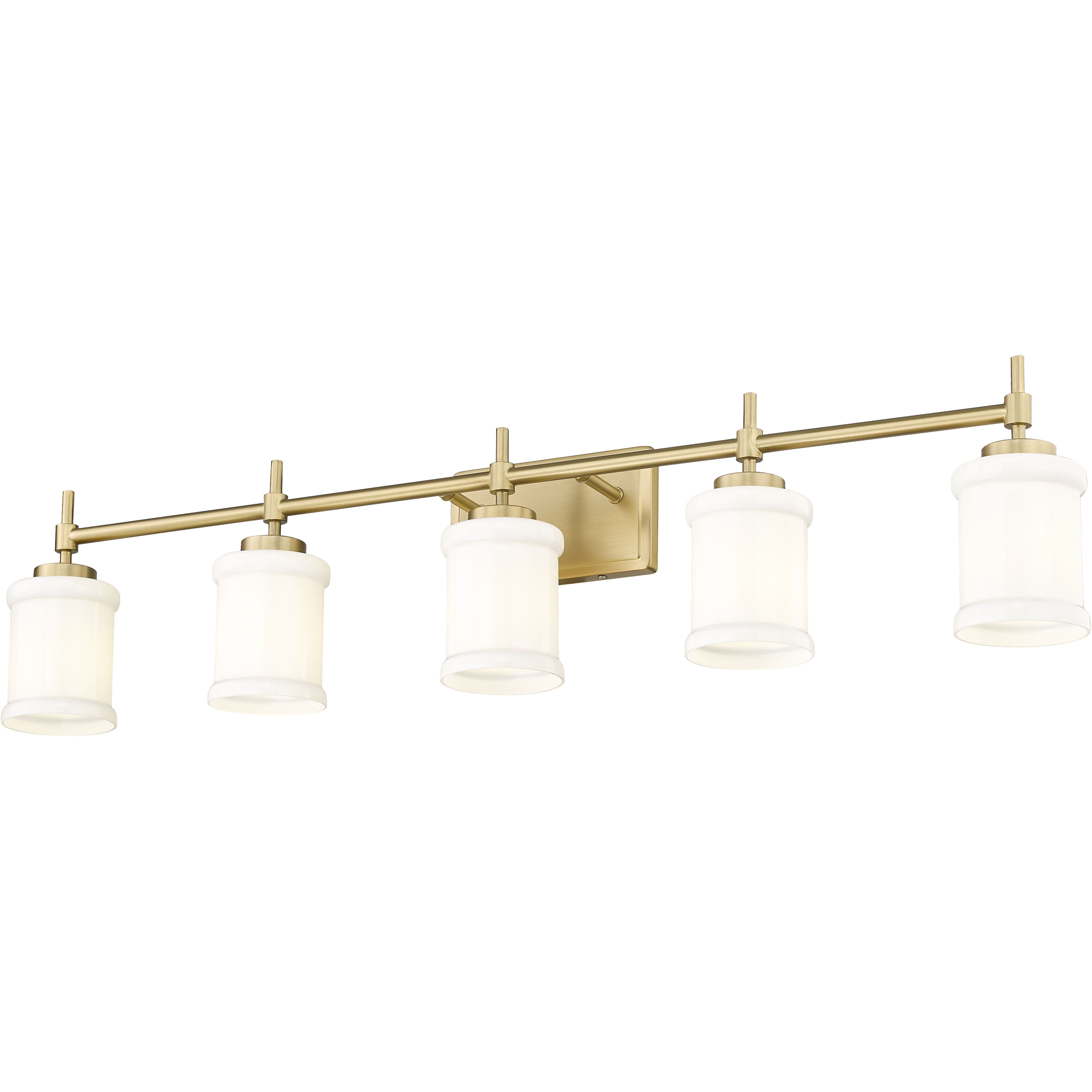 Cadoc 5 Light 40.5 inch Modern Gold Bath Vanity Light Wall Light