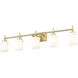 Cadoc 5 Light 40.5 inch Modern Gold Bath Vanity Light Wall Light