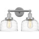 Bell 2 Light 15.5 inch Polished Chrome Bath Vanity Light Wall Light