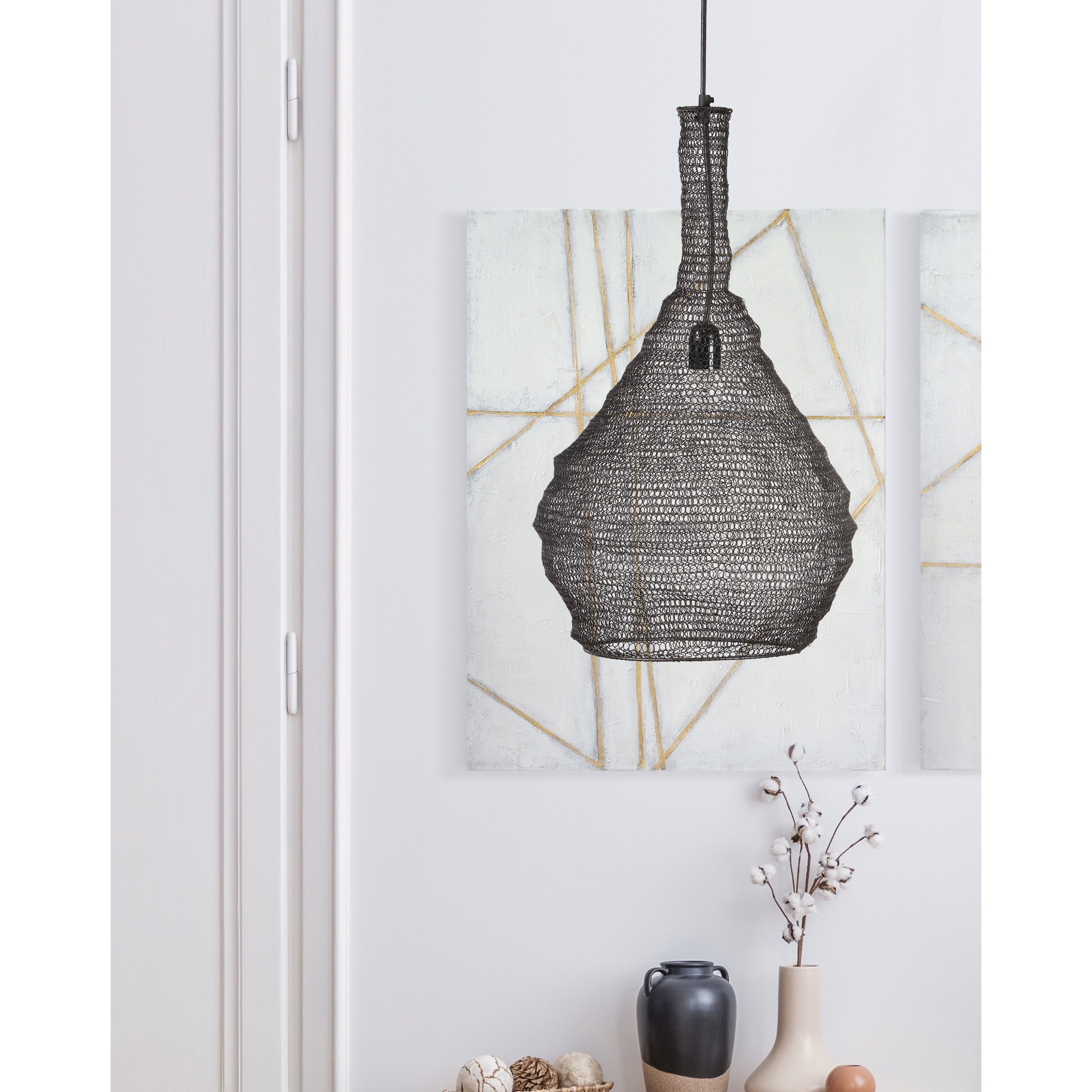 Garatun 1 Light 15 inch Black Pendant Ceiling Light