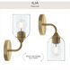 Ilia 1 Light 6 inch Brushed Gold Wall Sconce Wall Light
