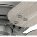 Shady Grove 52 inch Matte Silver with Light Gray Oak/Warm Grey Oak Blades Ceiling Fan