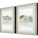 Waterside Collection Blue Framed Art