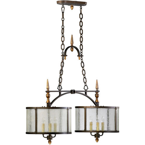 San Giorgio 6 Light 36 inch Oiled Bronze Island Light Ceiling Light