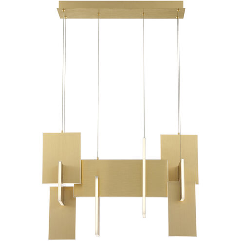Coburg LED 14 inch Gold Chandelier Ceiling Light