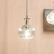 Sophia Carafe 1 Light 6.25 inch Clear with Brass Pendant Ceiling Light