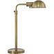 Halle 21 inch 9.00 watt Dark Antique Brushed Brass Table Lamp Portable Light