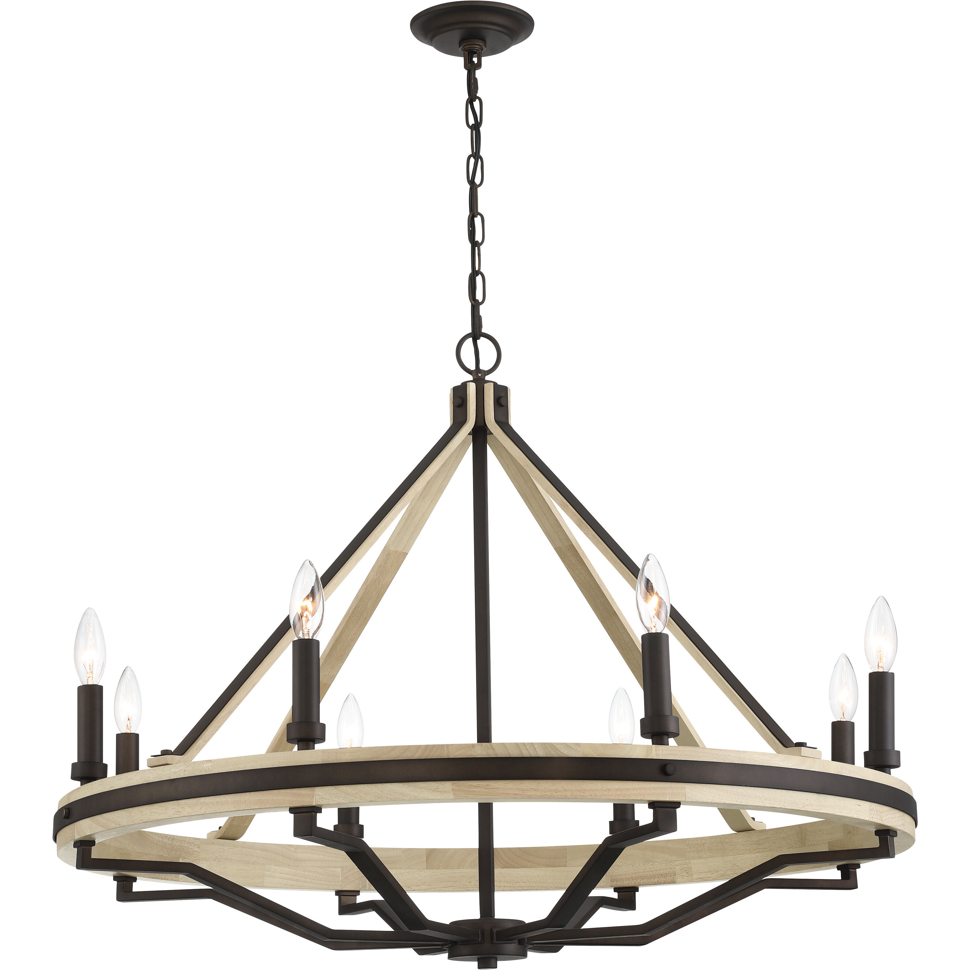Sonoma 8 Light 34 inch Dark Bronze Chandelier Ceiling Light