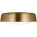 kate spade new york Draper 2 Light 15.88 inch Burnished Brass Flush Mount Ceiling Light