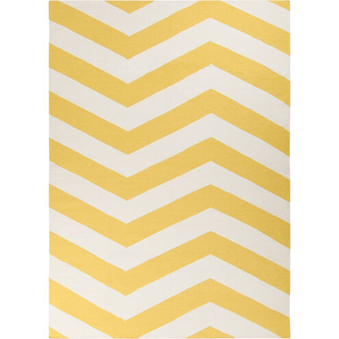 Frontier 132 X 96 inch Saffron, White Rug