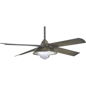 Shade 56 inch Heirloom Bronze with Charcoal Wood Blades Outdoor Ceiling Fan