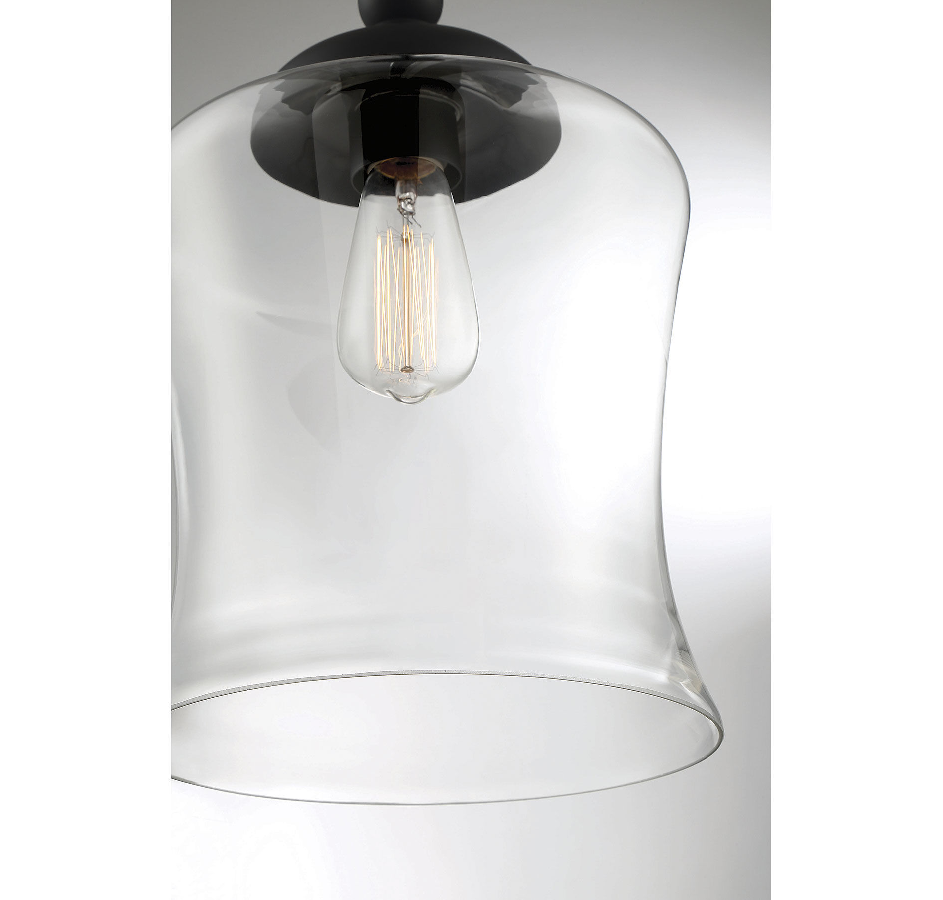 Modern 1 Light 9.75 inch Matte Black Pendant Ceiling Light