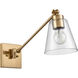 East Point 17 inch 60 watt Satin Brass Swingarm Sconce Wall Light