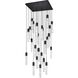 Aurora 25 Light 36 inch Black Chandelier Ceiling Light