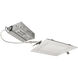 E-Series FLIN Matte Powder White Recessed Downlight, Selectable CCT