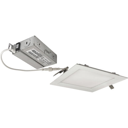 E-Series FLIN Matte Powder White Recessed Downlight, Selectable CCT