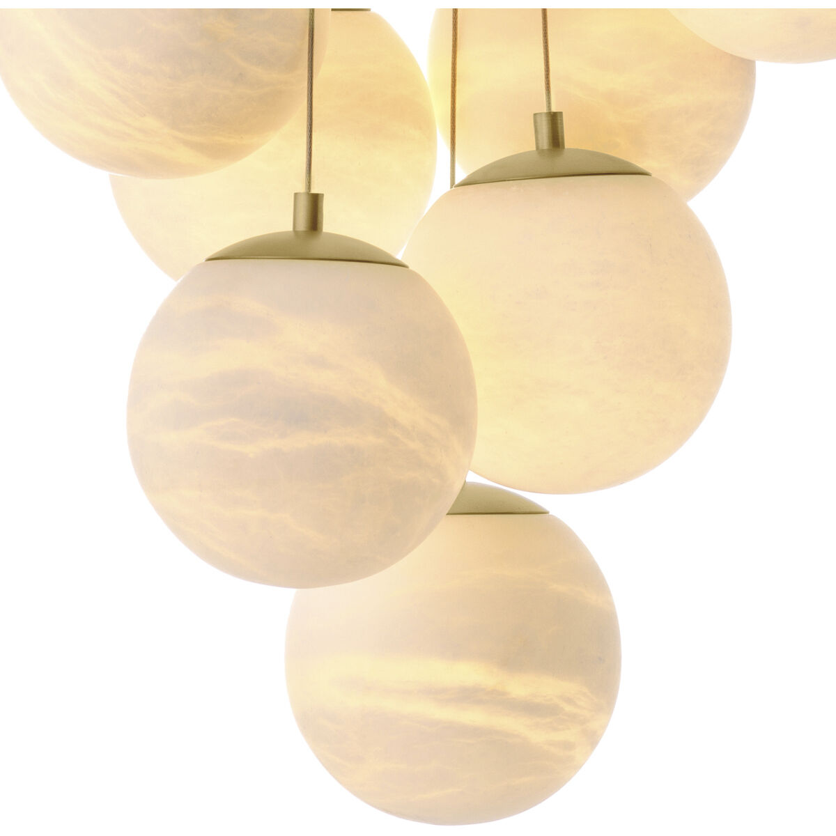 Sphinx 13 Light 26.77 inch Antique Brass with Alabaster Chandelier Ceiling Light