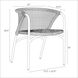 Enzo Buff and Blackened Bronze Outdoor Dining Chair
