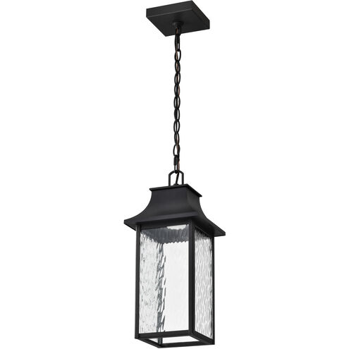 Austen LED Matte Black Outdoor Hanging Fixture