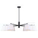 Aspen 6 Light 15.25 inch Black Chandelier Ceiling Light