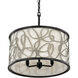 Scribble 3 Light 18 inch Matte Black with Artifact Pendant Ceiling Light, Semi-Flush Convertible, Smithsonian Collaboration