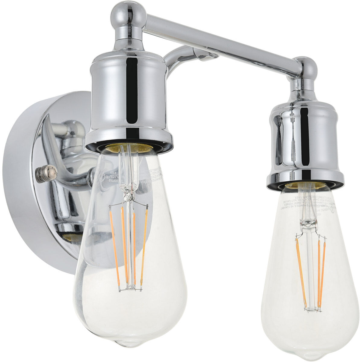 Serif 2 Light 9 inch Chrome Wall Sconce Wall Light