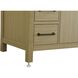 Nathan 42 X 34 inch Honey Brown Bathroom Vanity Cabinet in Not Included