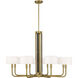Chelsea 8 Light 40 inch Soft Brass Chandelier Ceiling Light