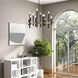 Helsinki 12 Light 44 inch Bronze with Antique Brass Accents Foyer Chandelier Ceiling Light