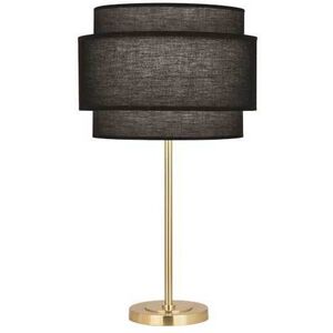Decker 28.75 inch 150.00 watt Modern Brass Table Lamp Portable Light in Raven Black