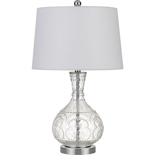 Nador 27 inch 150 watt Clear Table Lamp Portable Light