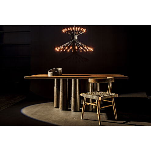 Severity 84 X 44 inch Ebony Dining Table