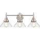 Caden 3 Light 26 inch Satin Nickel Bath Vanity Light Wall Light