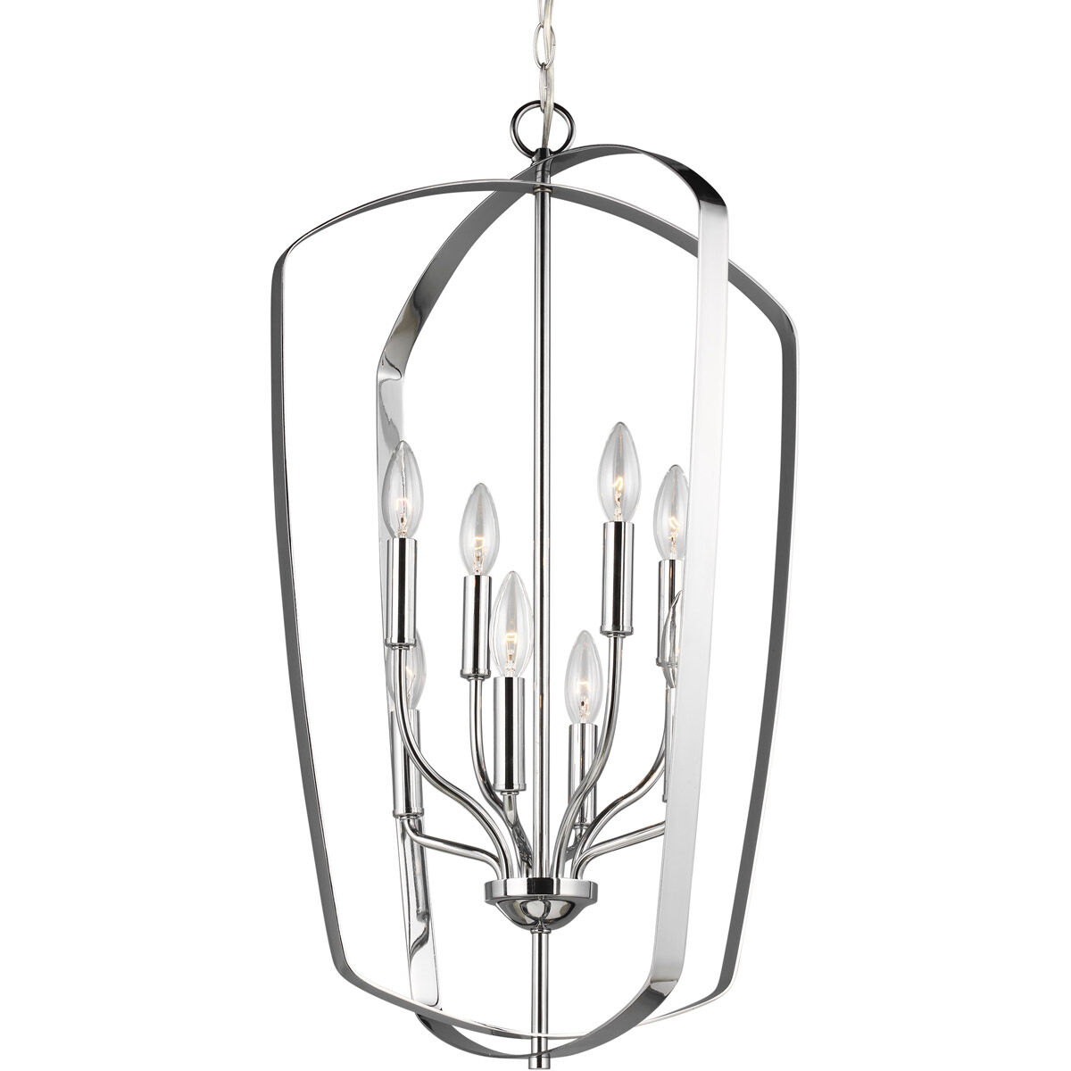 Romee 8 Light 18 inch Chrome Foyer Pendant Ceiling Light, Large