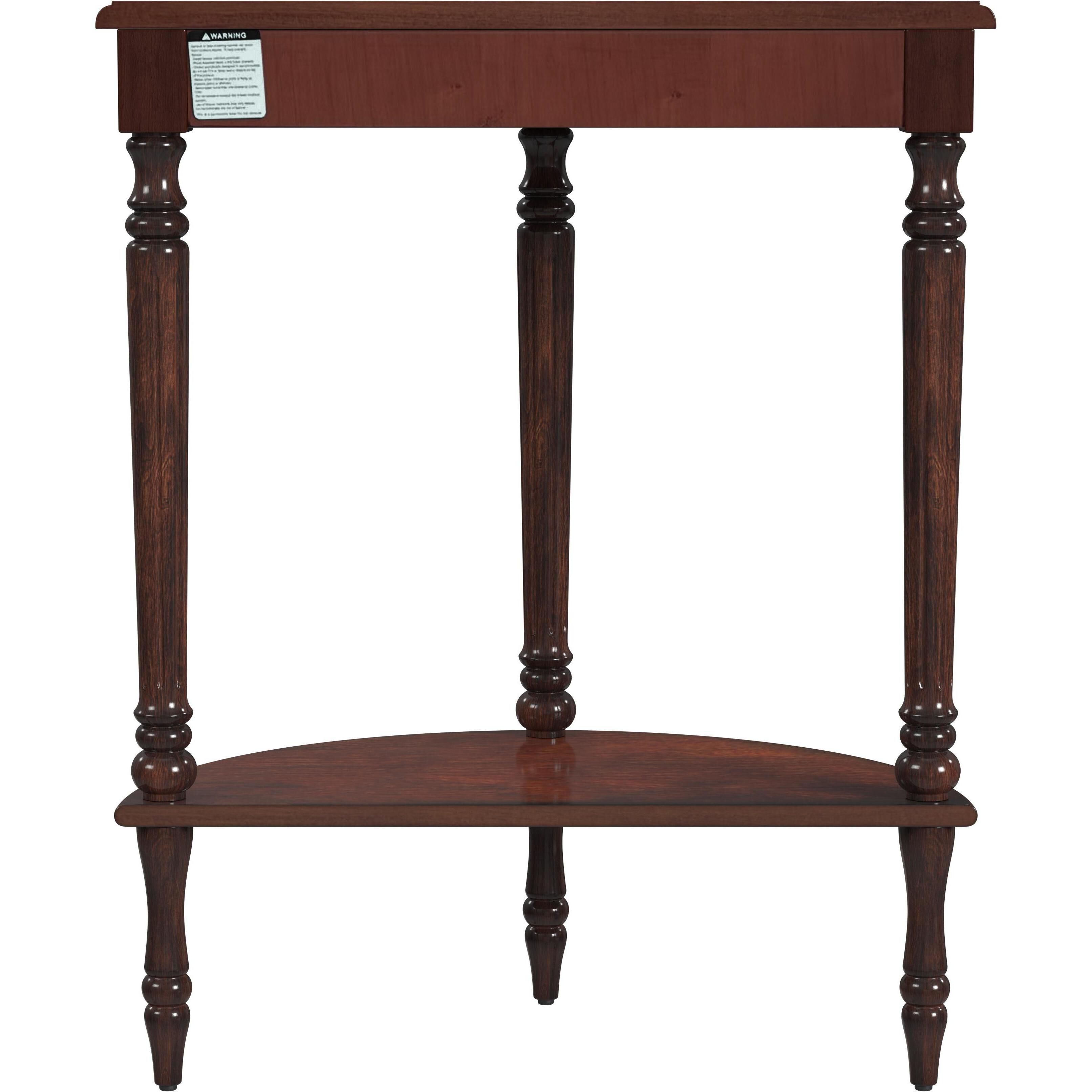 Bellini Demilune Console Table in Medium Brown