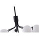 Canada 9 Light 24 inch Black Chandelier Ceiling Light
